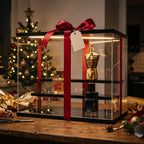 Scent Vault wrapped with a red ribbon as a Christmas gift